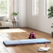 TAPPETINO DA GINNASTICA 180 CM PIEGHEVOLE, CRASH MAT SPESSO 5 CM CON MANIGLIE PER ALLENAMENTO A CASA, AZZURRO