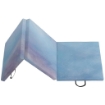 TAPPETINO DA GINNASTICA 180 CM PIEGHEVOLE, CRASH MAT SPESSO 5 CM CON MANIGLIE PER ALLENAMENTO A CASA, AZZURRO