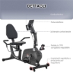 CYCLETTE ORIZZONTALE MAGNETICA 8 RESISTENZE, DISPLAY LCD, SEDILE REGOLABILE ED ELASTICI PER BRACCIA