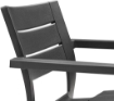 KETER JULIE POLTRONA IN RESINA COLORE ANTRACITE 61 X 58 X H 79 CM