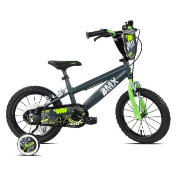 BICICLETTA 14 POLLICI DA BAMBINA CON ROTELLE - BMX