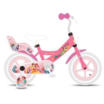 BICICLETTA 12 POLLICI DA BAMBINA CON ROTELLE - PRINCESS