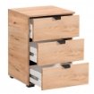  COMODINO IN LEGNO TRUCIOLARE BILAMINATO COLORE ROVERE CHIARO CM 45 X 40 X 63 H OKX