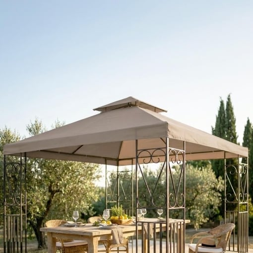 TELO BOSTON PER GAZEBO 3 X 3 MT TORTORA