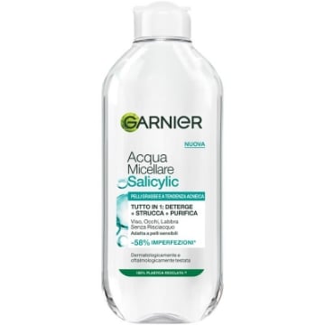 GARNIER PURE ACTIVE ACQUA MICELLARE 400 ML CON ACIDO SALICILICO PER PELLE GRASSA