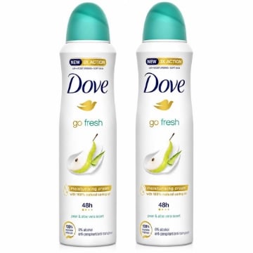 DEODORANTE SPRAY DOVE ADVANCED PERA E ALOE BIPACCO 2 X 150 ML – PROTEZIONE 72 ORE