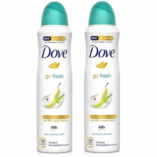DEODORANTE SPRAY DOVE ADVANCED PERA E ALOE BIPACCO 2 X 150 ML – PROTEZIONE 72 ORE