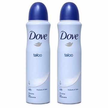 DEODORANTE SPRAY DOVE ADVANCED TALCO BIPACCO 2 X 150 ML – PROTEZIONE 72 ORE