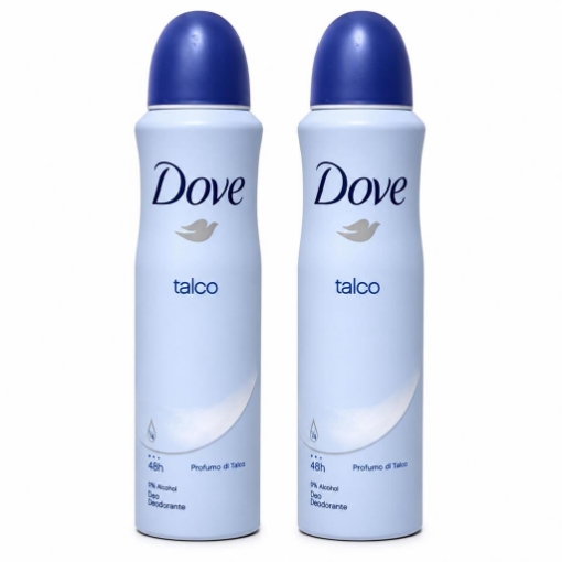 DEODORANTE SPRAY DOVE ADVANCED TALCO BIPACCO 2 X 150 ML – PROTEZIONE 72 ORE