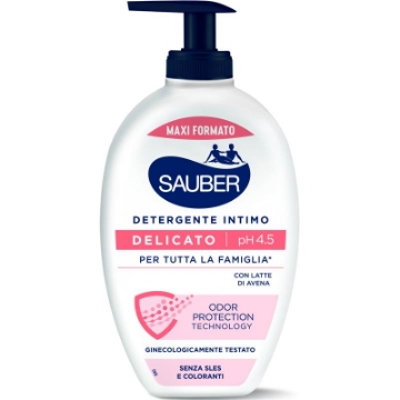 SAUBER DETERGENTE INTIMO DELICATO PH 4.5 350 ML – IGIENE INTIMA QUOTIDIANA