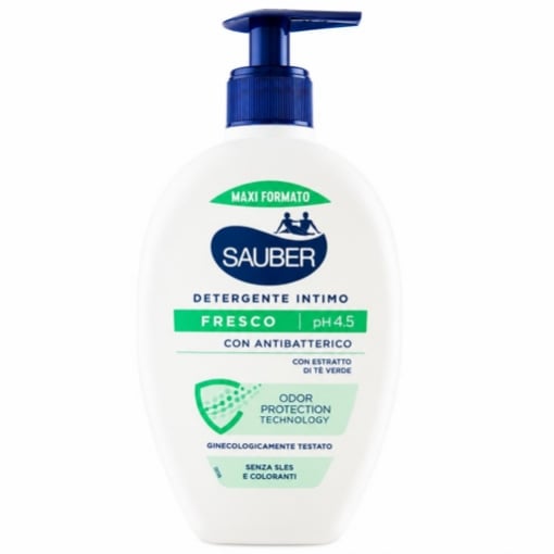 SAUBER DETERGENTE INTIMO FRESCO CON DOSATORE 350 ML – IGIENE INTIMA QUOTIDIANA