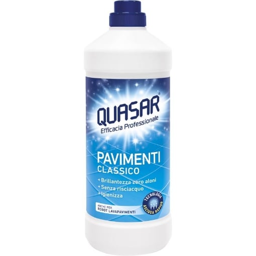 QUASAR DETERGENTE PER PAVIMENTI CLASSICO 1000 ML – FORMULA IGIENIZZANTE