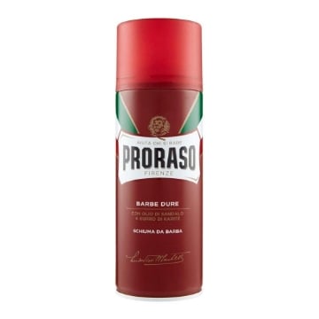 SCHIUMA DA BARBA PRORASO BARBE DURE 400 ML – AMMORBIDISCE E FACILITA LA RASATURA