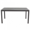 TAVOLO MILO IN ALLUMINIO VERNICIATO TAUPE 150 X 90 X H74 CM
