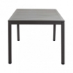 TAVOLO MILO IN ALLUMINIO VERNICIATO TAUPE 150 X 90 X H74 CM