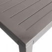 TAVOLO MILO IN ALLUMINIO VERNICIATO TAUPE 150 X 90 X H74 CM