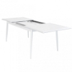 TAVOLO MARACAIBO ALLUNGABILE REALIZZATO IN ALLUMINIO BIANCO 160/240 X 90 X H75CM