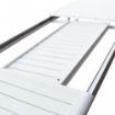 TAVOLO MARACAIBO ALLUNGABILE REALIZZATO IN ALLUMINIO BIANCO 160/240 X 90 X H75CM