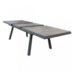 TAVOLO SEATTLE ALLUNGABILE COLORE TAUPE TOP EFFETTO LEGNO 205/265X105X75CM OKX