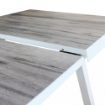 TAVOLO SEATTLE ALLUNGABILE COLORE BIANCO TOP EFFETTO LEGNO 205/265X105X75CM OKX