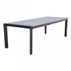 TAVOLO WAIKIKI IN ALLUMINIO E TOP POLYWOOD 162/242 X 100X74 CM ANTRACITE OKX