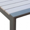 TAVOLO WAIKIKI IN ALLUMINIO E TOP POLYWOOD 162/242 X 100X74 CM ANTRACITE OKX