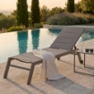 LETTINO FORMENTERA IMPILABILE IN COLORE TAUPE 198 X 61 X 34/95 CM