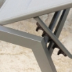 LETTINO FORMENTERA IMPILABILE IN COLORE TAUPE 198 X 61 X 34/95 CM