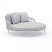 DIVANO LETTO SEYCHELLES DA GIARDINO IN COLORE GRIGIO CHIARO