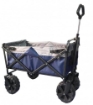 CARRELLO CON STRUTTURA IN METALLO PORTATA MASSIMA 80 KG COLORE BLU CON RUOTE 125 X 60 X 99 CM OKX