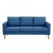 DIVANO A 3 POSTI RAMSEY CON RIVESTIMENTO ANTIMACCHIA BLU