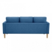 DIVANO A 3 POSTI RAMSEY CON RIVESTIMENTO ANTIMACCHIA BLU