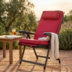 POLTRONA PARADISO MODELLO CARRELLO IN COLORE ROSSO ANTICO