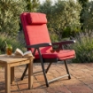 POLTRONA PARADISO MODELLO CARRELLO IN COLORE ROSSO ANTICO