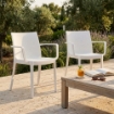 POLTRONA VICTORIA IN PLASTICA BIANCO 55 X 58 X H82 CM