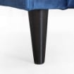 DIVANO CHANDLER A 3 POSTI CON STRUTTURA IN LEGNO E RIVESTIMENTO BLU