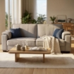 DIVANO LETTO DARELL IN TESSUTO COLORE GRIGIO CHIARO