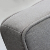 DIVANO LETTO DARELL IN TESSUTO COLORE GRIGIO CHIARO