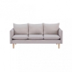 DIVANO A 3 POSTI FLORIN CON GAMBE IN LEGNO IN COLORE BEIGE