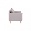DIVANO A 3 POSTI FLORIN CON GAMBE IN LEGNO IN COLORE BEIGE