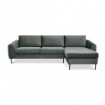 DIVANO CON CHAISE LONGUE GREGORY IN COLORE GRIGIO