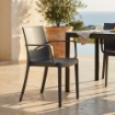 POLTRONA VICTORIA IN PLASTICA TAUPE 55 X 58 X H82 CM