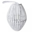 LANTERNA VIOLETTE IN VIMINI BIANCO 12,5 X H40 CM 