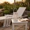 LANTERNA MIREILLE IN VIMINI BIANCO
