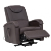 POLTRONA RELAX ELETTRICA MASSAGGIANTE IN COLORE MARRONE