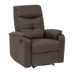 POLTRONA RELAX IN ECOPELLE MARRONE DAL DESIGN MODERNO