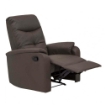 POLTRONA RELAX IN ECOPELLE MARRONE DAL DESIGN MODERNO