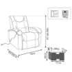 POLTRONA RELAX ELETTRICA MASSAGGIANTE IN COLORE BEIGE