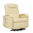 POLTRONA RELAX ELETTRICA MASSAGGIANTE IN COLORE BEIGE