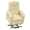 POLTRONA RELAX ELETTRICA MASSAGGIANTE IN COLORE BEIGE